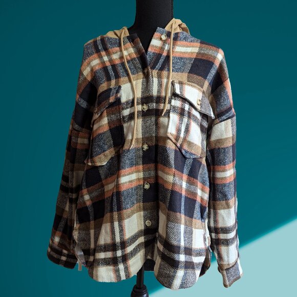 NWT Altar'd State Plaid Flannel Shacket - Picture 1 of 3
